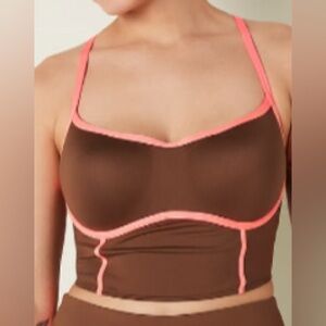 Pink Active Ultimate Push-Up Corset Sports Bra Size Large